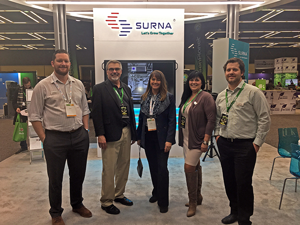 Surna Sales Team in booth at CannaCon - Seattle 2018