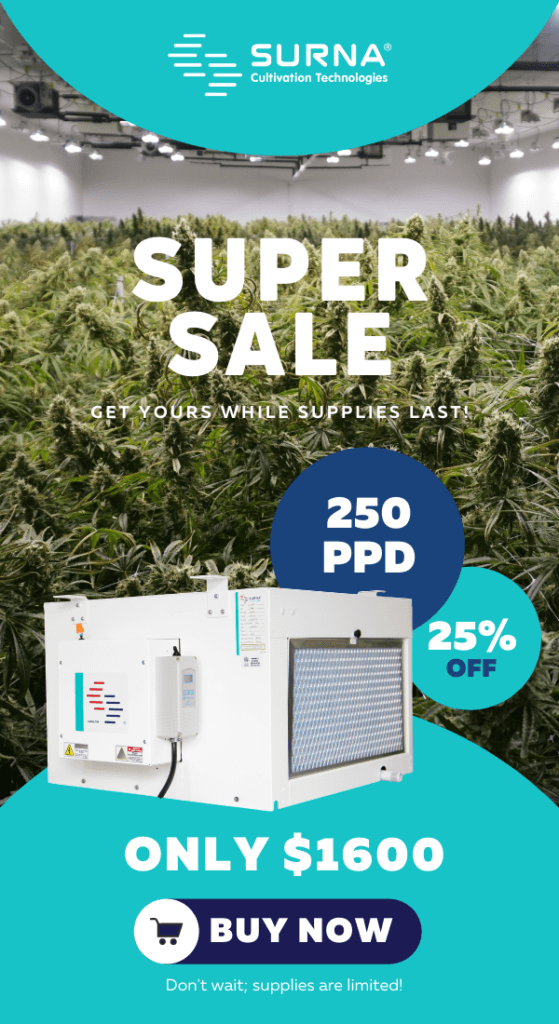 250 PPD grow room dehumidifier super sale